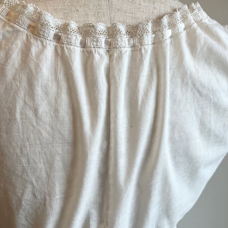 〈antique〉rudder lace & embroidery corsetcover blouse