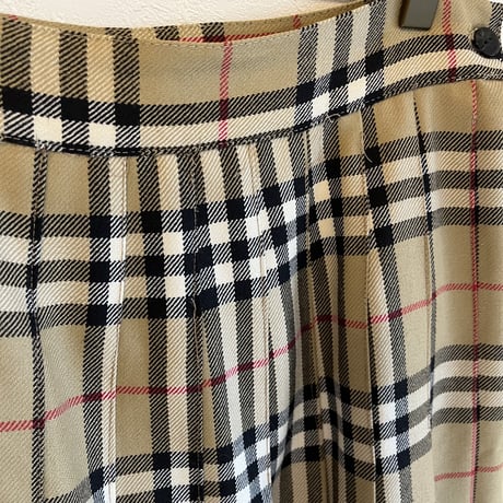 〈vintage〉made in Italy/tartan check maxi skirt