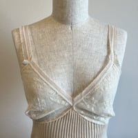 〈vintage〉made in Italy/rib camisole