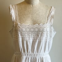 〈antique〉eyelet cotton onepiece