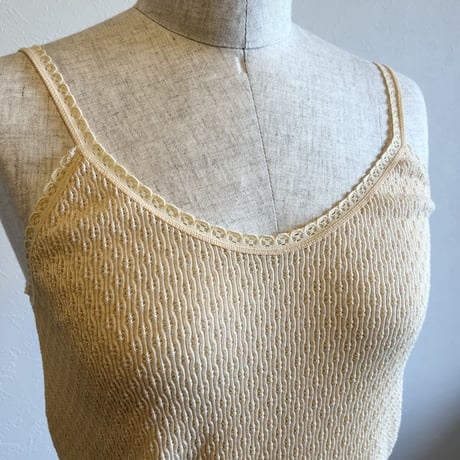 〈vintage〉made in France/rib camisole