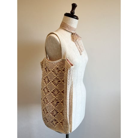 〈vintage〉crochet tote bag