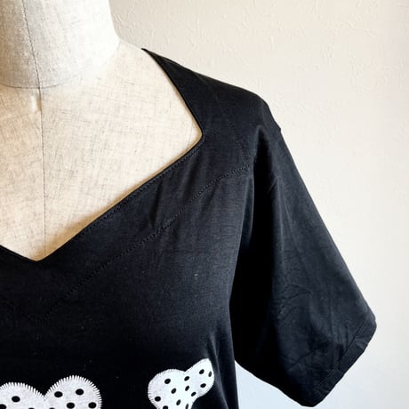 〈vintage〉made in Italy/heart paint Tee
