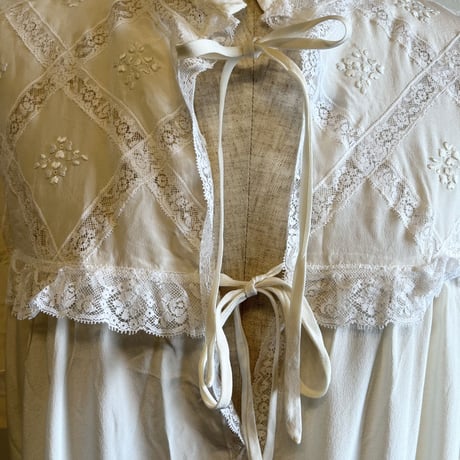 〈vintage〉panel lace design onepiece