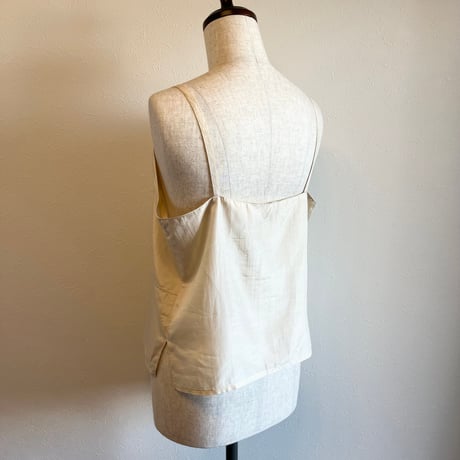 〈vintage〉silk camisole with rococo ribbon