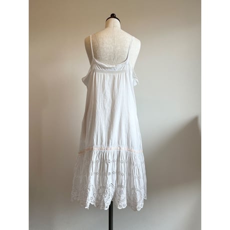 〈antique〉ladder lace hem onepiece