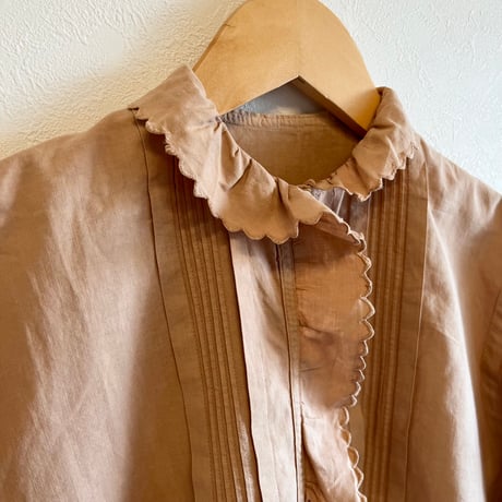 〈antique〉scallop collar blouse