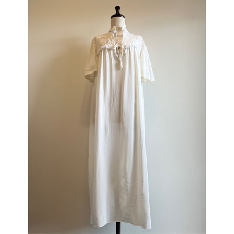 〈vintage〉panel lace design onepiece