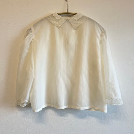 〈vintage〉butter color bed jacket