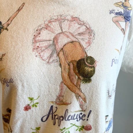 〈vintage〉ballerina print tee