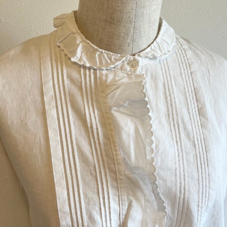 〈antique〉scallop collar blouse