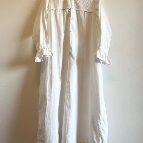 〈antique〉scallop band collar onepiece