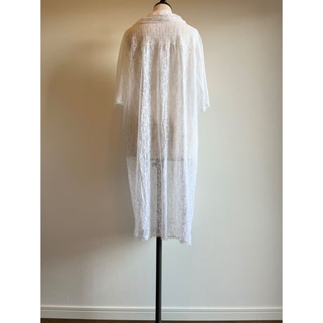 〈vintage〉midi length lace one-piece