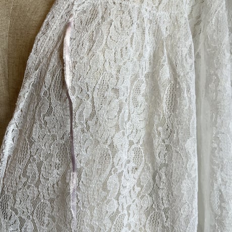 〈vintage〉midi length lace one-piece
