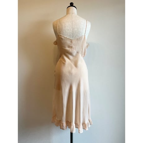 〈antique〉silk camisole onepiece