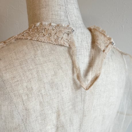 〈antique〉ribbon design lace tops