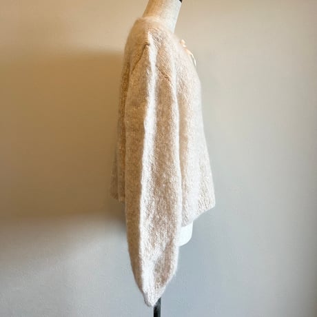 〈vintage〉baby pink mohair knit