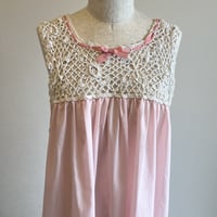 〈vintage〉crochet switching onepiece