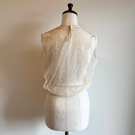 〈antique〉ribbon design lace tops