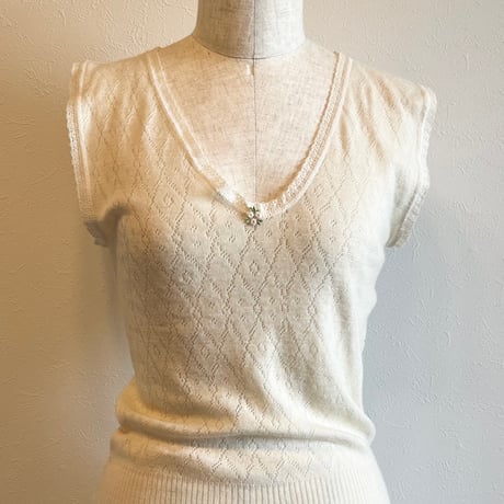 〈vintage〉made in England / wool cutsew