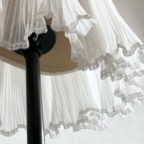 〈vintage〉made in USA/nylon sheer pleats skirt