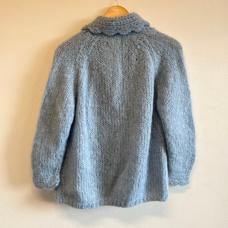〈vintage〉made in Italy/scallop collar cardigan