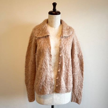〈vintage〉kid mohair cardigan