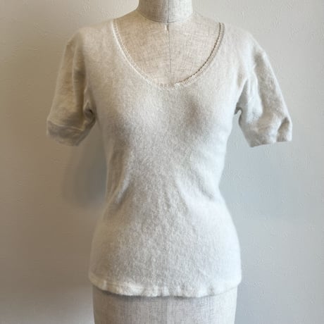 〈vintage〉angora knit tops
