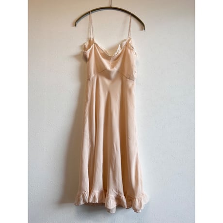 〈antique〉silk camisole onepiece