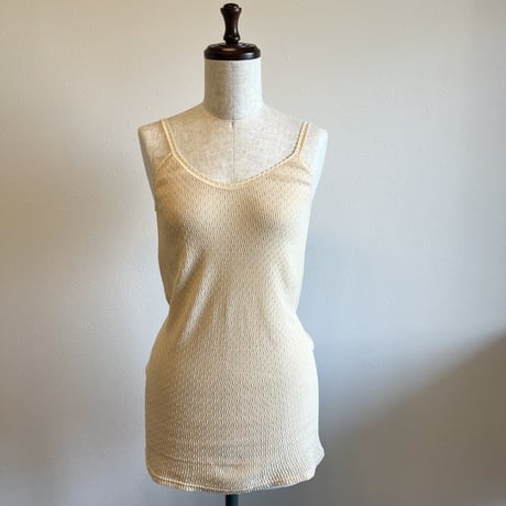 〈vintage〉made in France/rib camisole