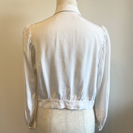 〈1940s vintage〉cutwork & embroidery blouse