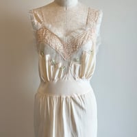 〈vintage〉baby pink slip dress