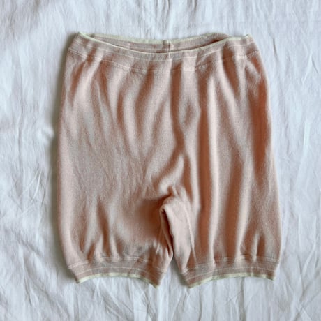 〈vintage〉knit under pants salmon orange