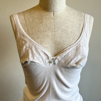 〈vintage〉Europa made rib camisole