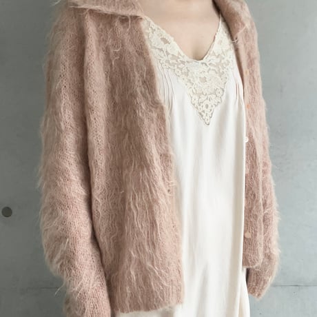 〈antique〉baby pink silk slip