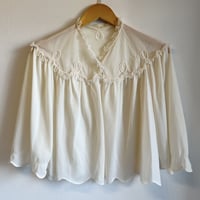 〈vintage〉scallop hem lingerie jacket