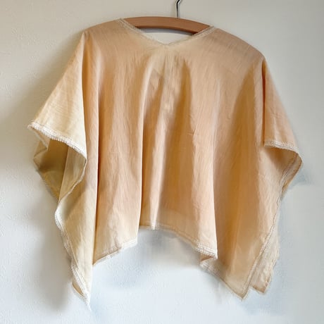 〈vintage〉ribbon embroidery & lace up cape