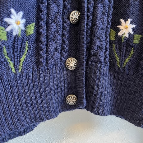〈vintage〉 volume sleeve dirndl cardigan