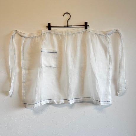 〈antique〉cotton organdy apron