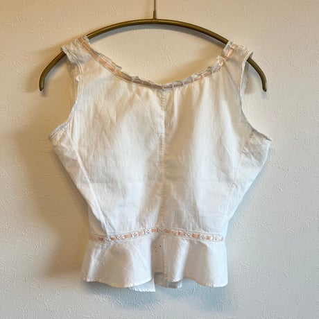 〈antique〉ladder lace blouse