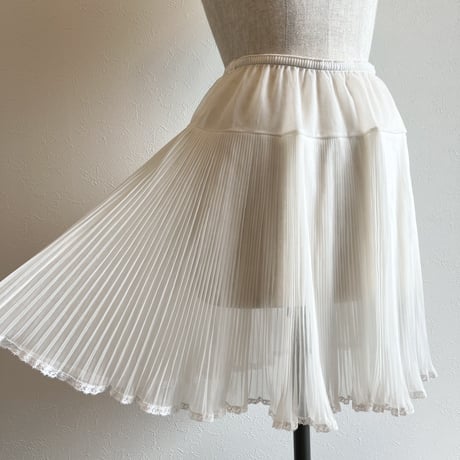 〈vintage〉made in USA/nylon sheer pleats skirt