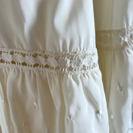 〈vintage〉scallop hem tiered petticoat