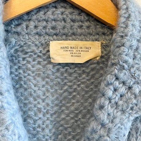 〈vintage〉made in Italy/scallop collar cardigan