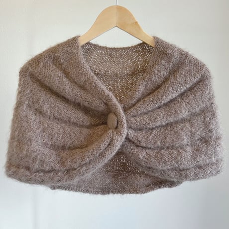 〈vintage〉mohair knit cape