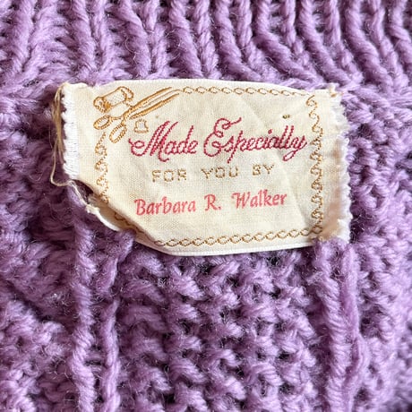 〈vintage〉hand knit cable cardigan