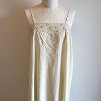 〈vintage〉made in Italy / rose embroidery onepiece