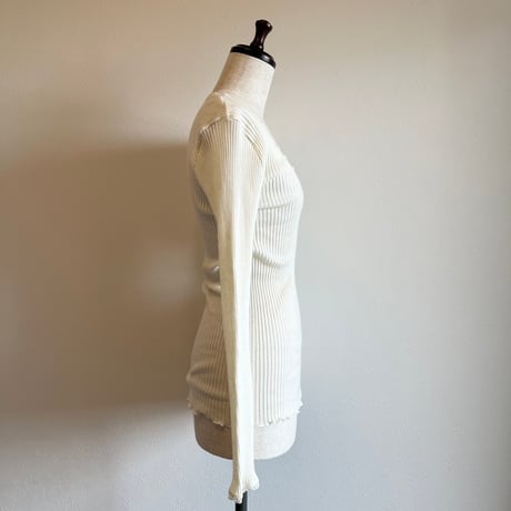 〈vintage〉made in Italy/rib cutsew