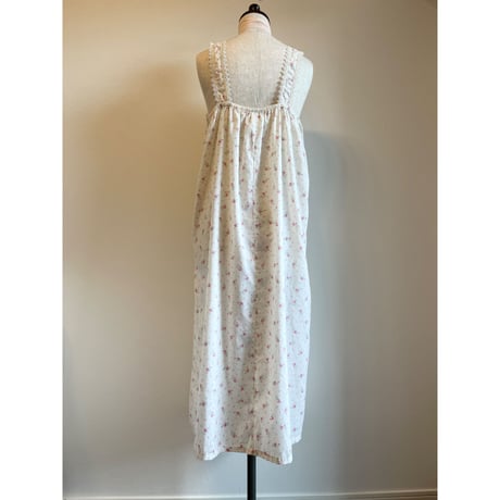 〈vintage〉made in USA/petit rose pattern onepiece