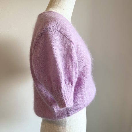 〈vintage〉made in Italy/half sleeve mohair tops