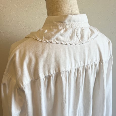 〈antique〉big collar cotton dress